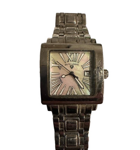 Swiss Legend Square Face Watch, Water Resistant, Crystal and Stainless Steel